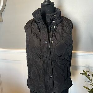 Ci Sono Black Quilted Vest